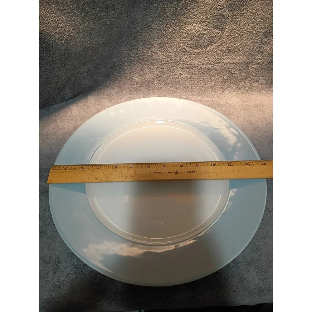 VTG. IKEA 365+ Susan Pryke 13” Powder Blue Turqoise Plate 13286 made in Turkey